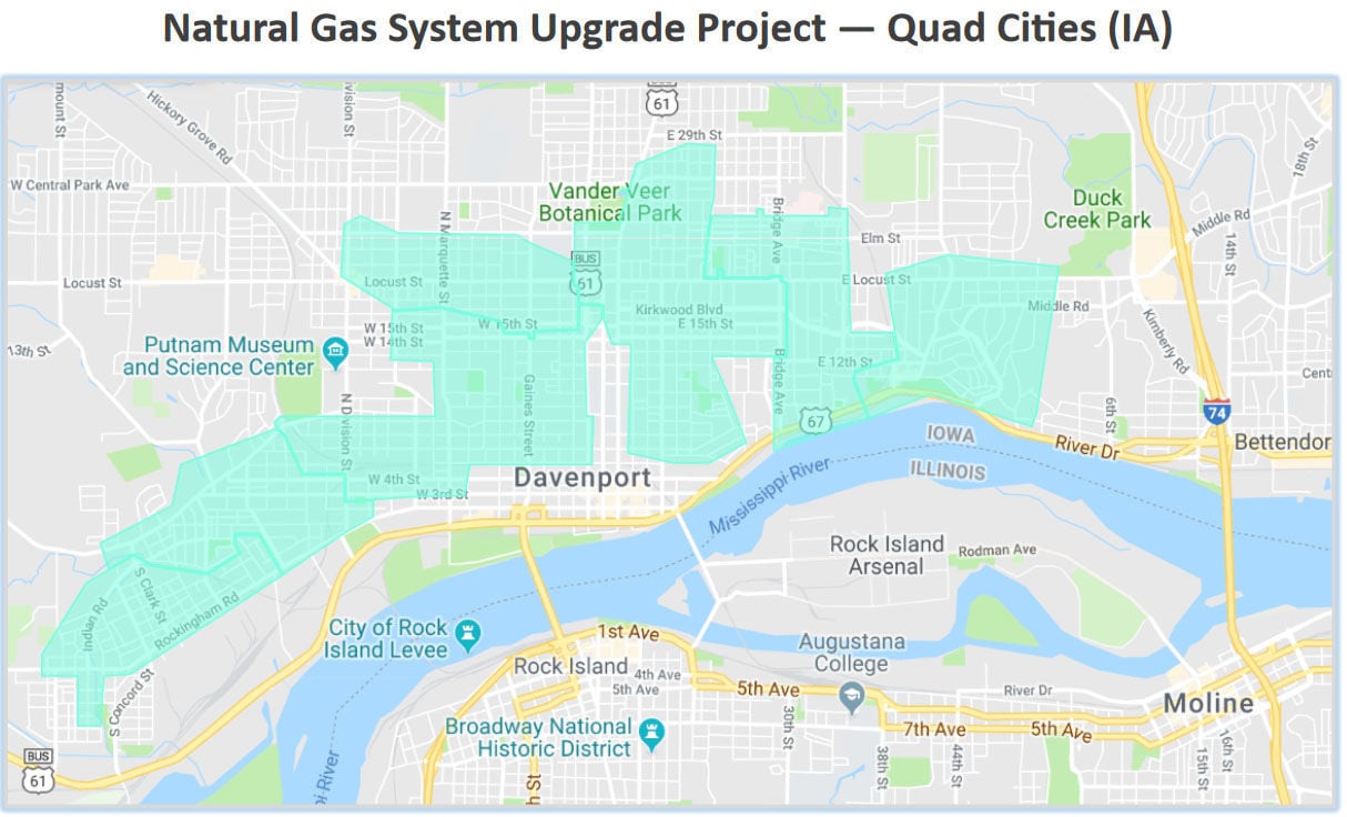 Gas map